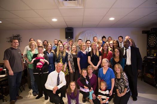 Members of the Gordon family attending the funeral service on April 15, 2014 in Nebraska City for Dr. Robert G. Gordon father of the following Schutz Alumnae.